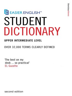 cover image of Easier English Dictionary for Students